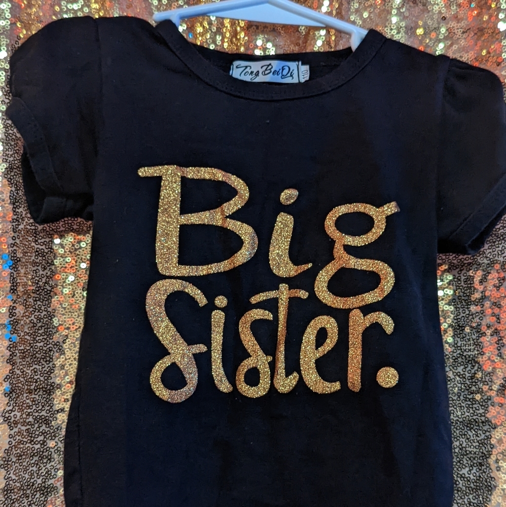 Two piece toddler girl outfit (big sister)